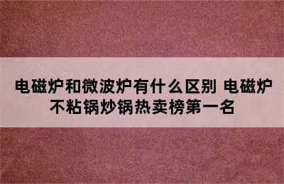 电磁炉和微波炉有什么区别 电磁炉不粘锅炒锅热卖榜第一名